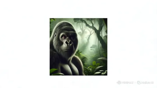 Majestic Gorilla Showcases Jungle's Grandeur – AI Generated Video | Hailuo AI