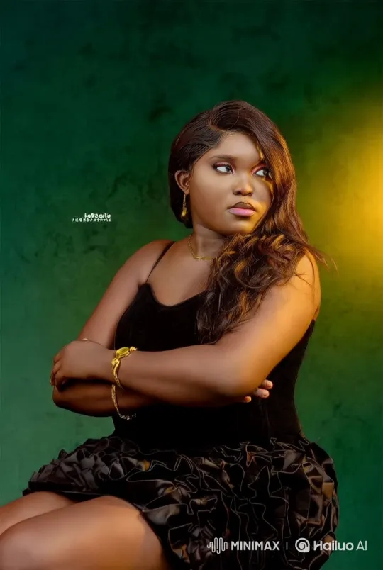 Stylish Woman Showcases Elegant Pose with Sophisticated Flair – AI Generated Video | Hailuo AI