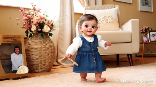 Innocent Joy: A Baby's Playful Exploration – AI Generated Video | Hailuo AI