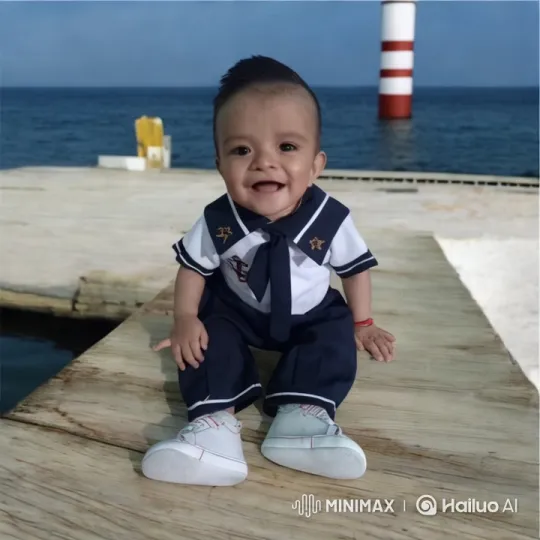 Child's Energetic Play and Dance by the Sea – AI Generated Video | Hailuo AI