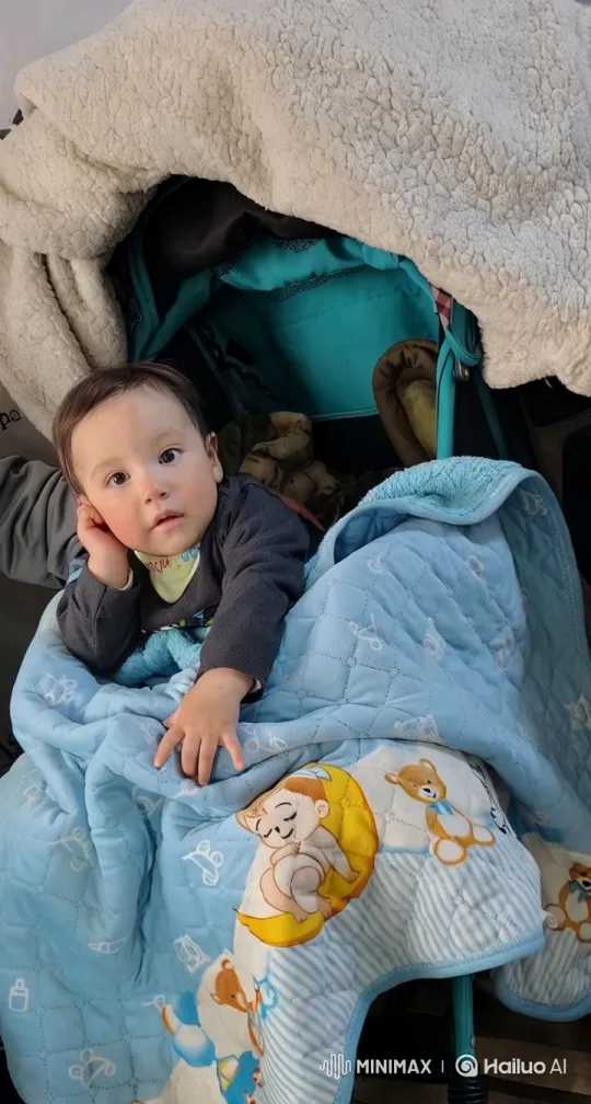 Cozy Stroller Scene with Relaxed Baby – AI Generated Video | Hailuo AI