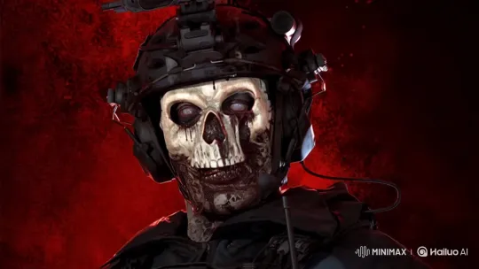 Armored Figure Transforms, Floats in Dramatic Red Scene – AI Generated Video | Hailuo AI