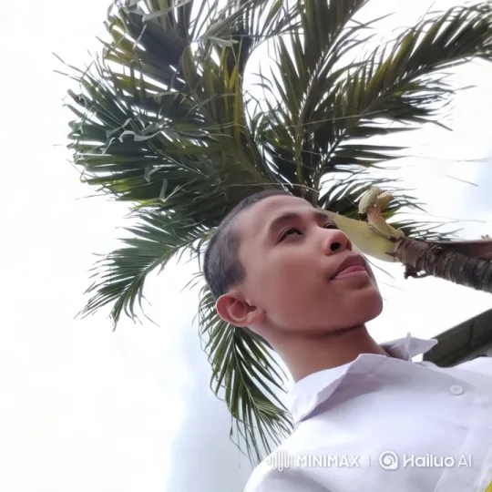 Man Transforms into Monkey Under Palm Tree – AI Generated Video | Hailuo AI