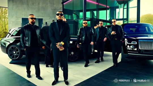 London Gangsters Convene in Stylish Modern Home – AI Generated Video | Hailuo AI