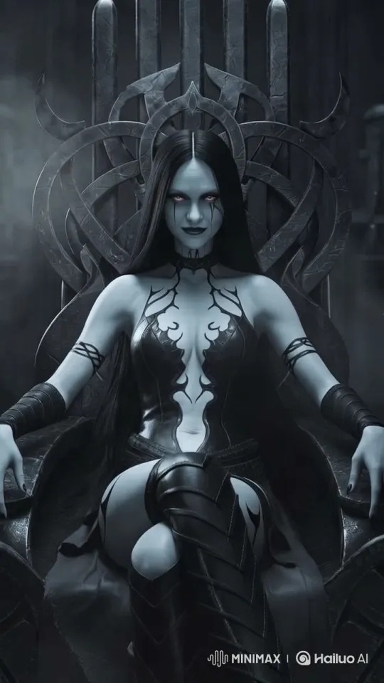 Goddess Hel Reigns in Dark Majesty – AI Generated Video | Hailuo AI