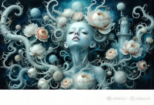 Surreal Ethereal Girl in a Tranquil Dreamscape – AI Generated Video | Hailuo AI
