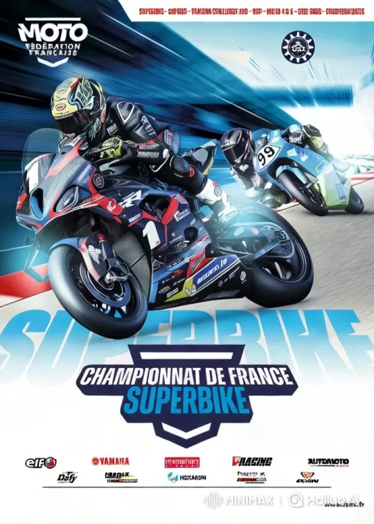High-Speed Motorcycle Race on Vibrant Racetrack – AI Generated Video | Hailuo AI