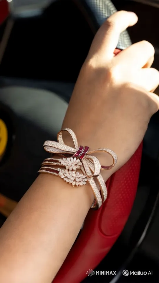 Luxurious Butterfly Transforms into Diamond Bracelet – AI Generated Video | Hailuo AI