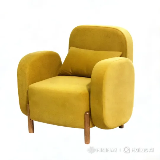 Yellow Sofa Craftsmanship: A Detailed Manufacturing Process – AI Generated Video | Hailuo AI