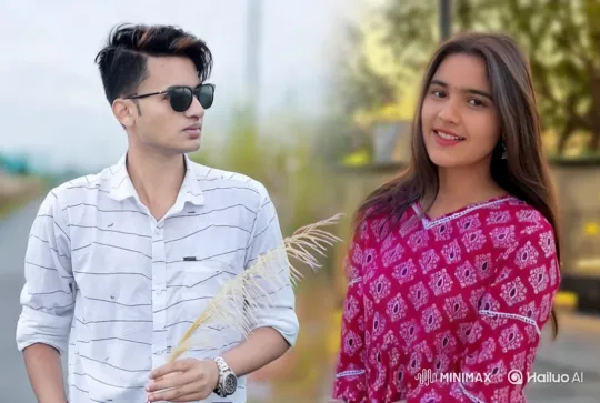 Young Couple's Intimate Kiss in Pastoral Setting – AI Generated Video | Hailuo AI