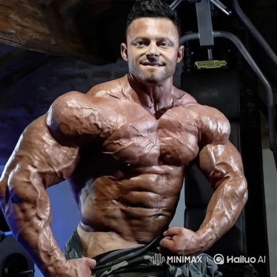Bodybuilder Transformed into Stone Statue in Gym – AI Generated Video | Hailuo AI
