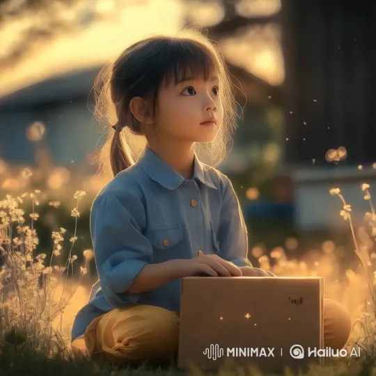 Japanese Girl in Tranquil Evening Setting – AI Generated Video | Hailuo AI