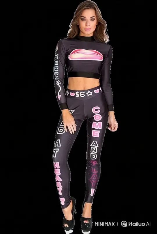 Confident Woman Showcases Stylish Black Outfit – AI Generated Video | Hailuo AI