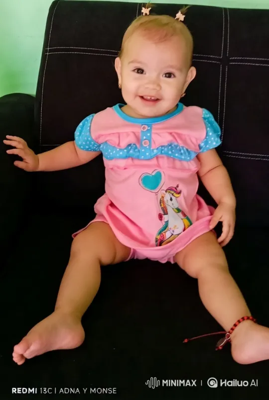 Baby Girl Dances Joyfully in Pink Unicorn Dress – AI Generated Video | Hailuo AI