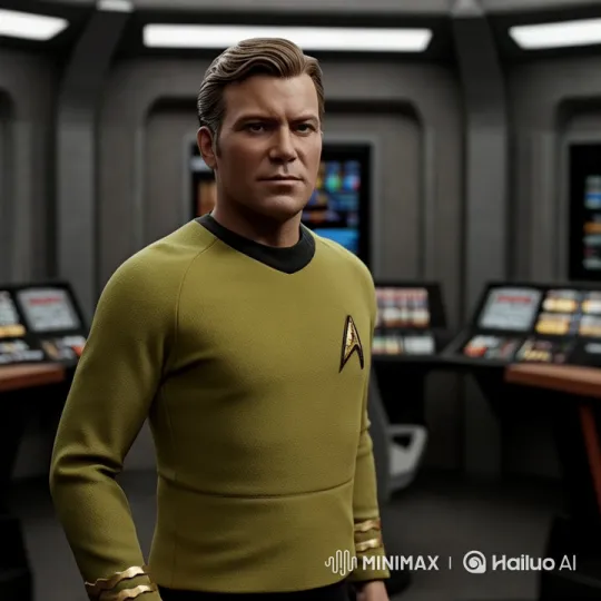 Captain Kirk Introduces Starfleet in Live2D Animation – AI Generated Video | Hailuo AI