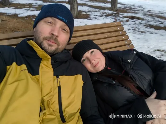 Intimate Couple Enjoying Winter Serenity – AI Generated Video | Hailuo AI