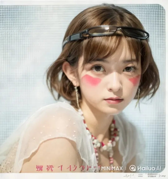 Portrait of a Woman in Elegant Beaded Attire – AI Generated Video | Hailuo AI