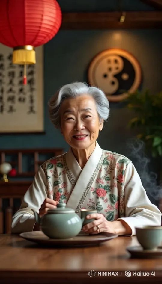 Elderly Woman Lip-syncing with Traditional Aesthetics – AI Generated Video | Hailuo AI