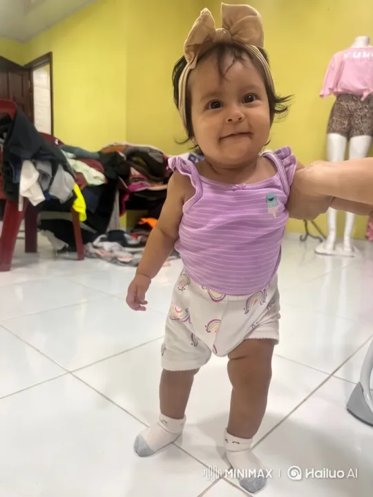 Toddler Dances Playfully in Colorful Outfit – AI Generated Video | Hailuo AI