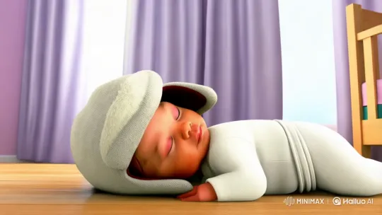 Baby Martial Artist Delights in Magical Nursery Scene – AI Generated Video | Hailuo AI