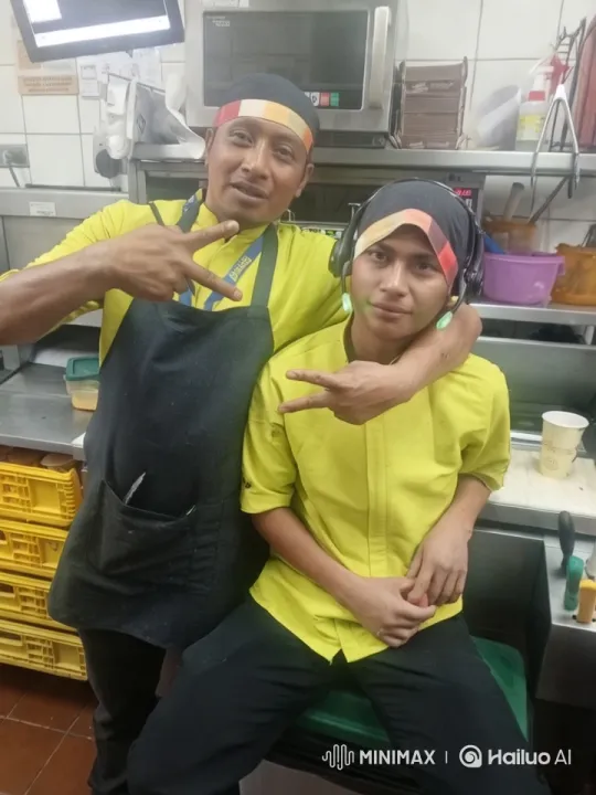 Intimate Moment Between Kitchen Workers Captured – AI Generated Video | Hailuo AI