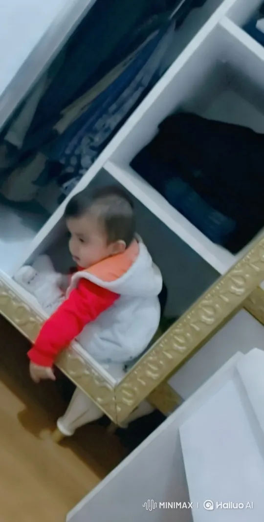Child's Energetic Dance and Kung Fu Moves in Closet – AI Generated Video | Hailuo AI