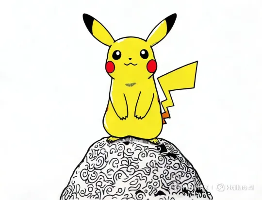 Pikachu Escapes Rock Collapse with Agile Jump – AI Generated Video | Hailuo AI