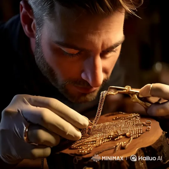 Master Jeweler Crafting Cartier Necklace – AI Generated Video | Hailuo AI