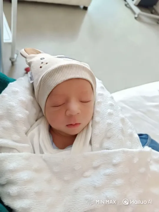 Innocent Newborn in Cozy Blanket Captured in Intimate Video – AI Generated Video | Hailuo AI