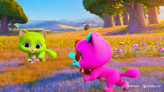 Serene Meadow: A Family of Playful Kittens – AI Generated Video | Hailuo AI