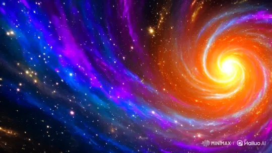 Vividly Detailed Galaxy in Majestic Spiral – AI Generated Video | Hailuo AI