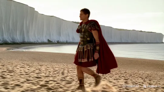 Caesar's March: Epic Journey Along Dover's Cliffs – AI Generated Video | Hailuo AI