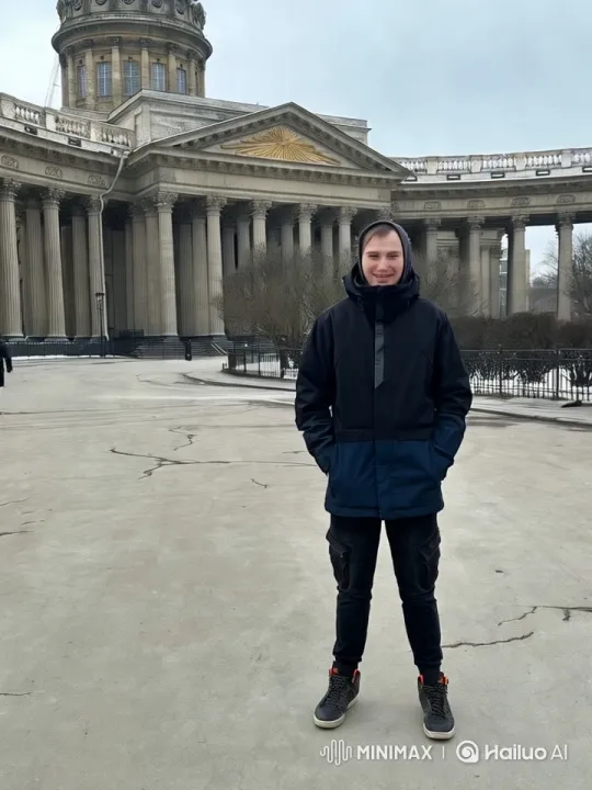 Dancer Showcases Grace Against Neoclassical Architecture – AI Generated Video | Hailuo AI