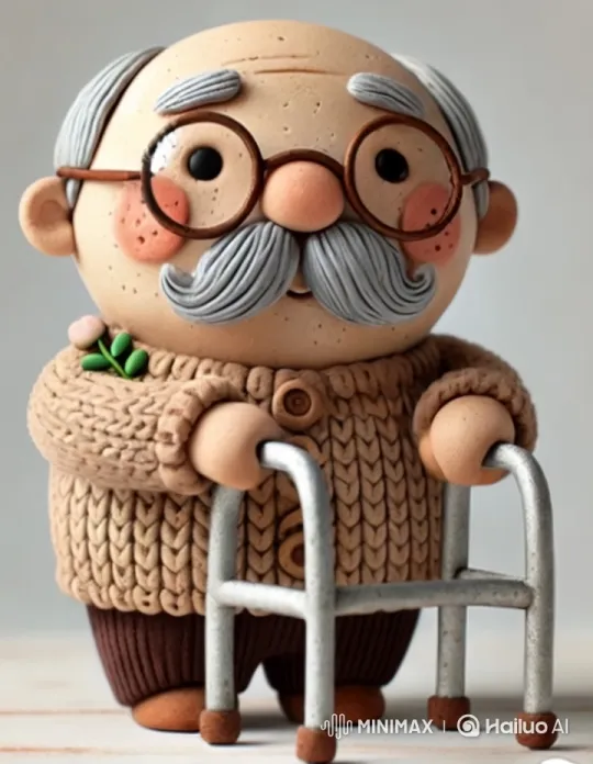 Elderly Struggles with Inaccessible Village Sidewalks – AI Generated Video | Hailuo AI