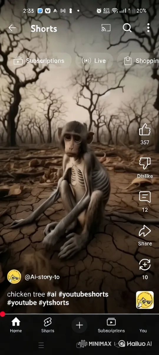 Resilient Monkey Overcomes Desolation for Triumph – AI Generated Video | Hailuo AI