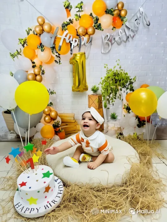 Child Celebrates Birthday with Joyful Dance and Kung Fu Moves – AI Generated Video | Hailuo AI