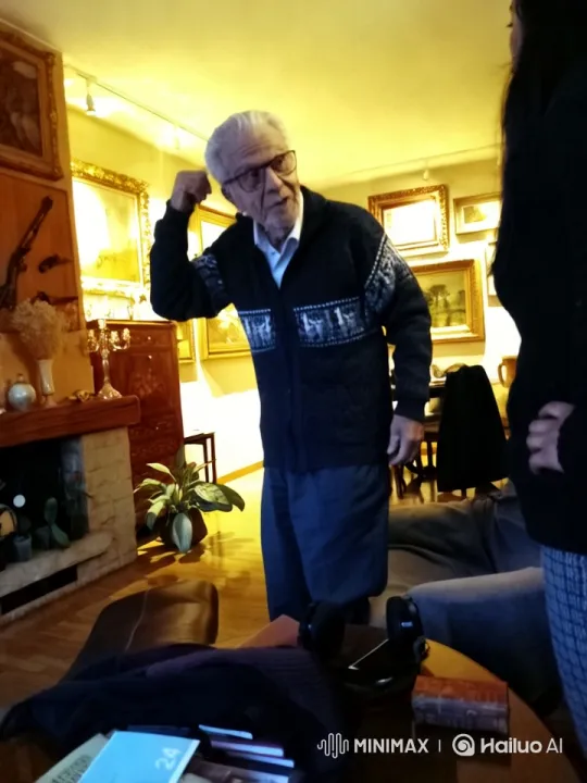 Elderly Man Gracefully Dancing in Cozy Living Room – AI Generated Video | Hailuo AI