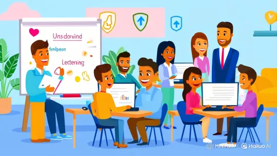 Happy, Productive Team in a Supportive, Modern Office – AI Generated Video | Hailuo AI