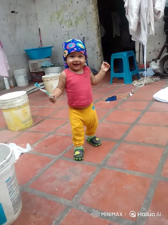 Colorful Child Dancing in Outdoor Setting – AI Generated Video | Hailuo AI