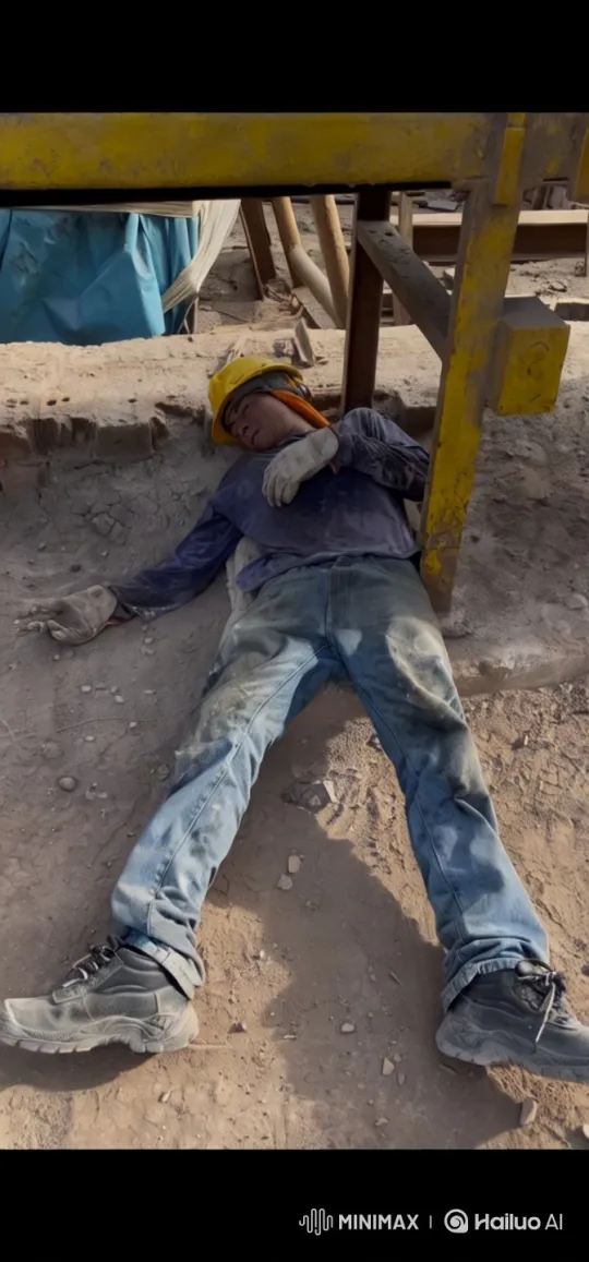 Construction Worker Performs Impressive Kung Fu in Industrial Setting – AI Generated Video | Hailuo AI