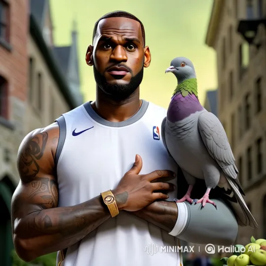 Urban Chase: A Man, A Pigeon, and Shrek's Surprise Appearance – AI Generated Video | Hailuo AI