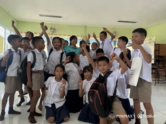 Vibrant Classroom Scene with Animated Students – AI Generated Video | Hailuo AI