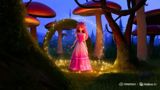 Enchanted Evening: Yuki's Fairy Tale Journey in the Mushroom Forest – AI Generated Video | Hailuo AI
