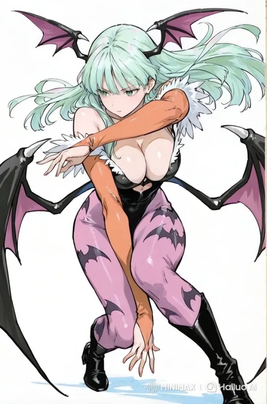 Female Character in Sexy Pose with Wings - Live2D Animation – AI Generated Video | Hailuo AI
