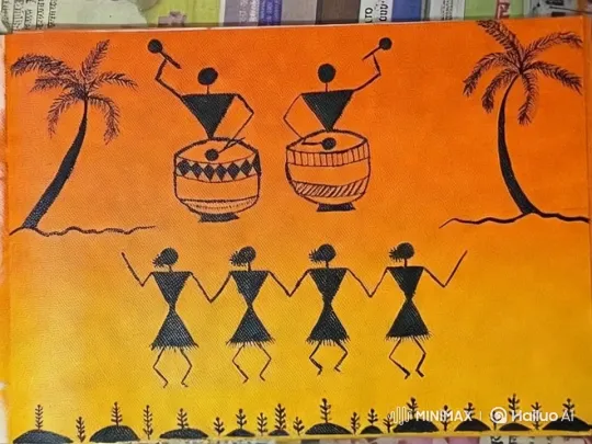 Vibrant Dance and Drum Performance Set to Dynamic Camera Work – AI Generated Video | Hailuo AI