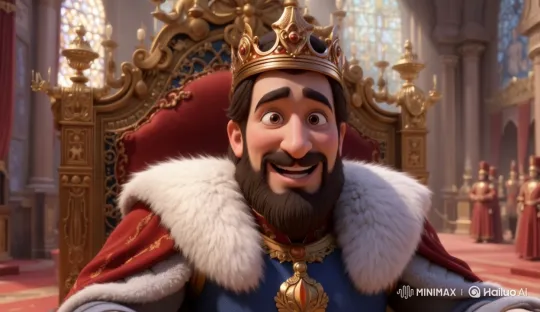 King Agrees to Proposal in Majestic Live2D Animation – AI Generated Video | Hailuo AI