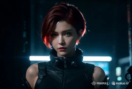 Futuristic Figure Showcased in High-Tech Setting – AI Generated Video | Hailuo AI