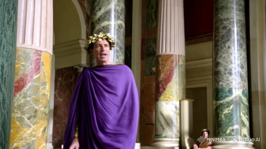 Julius Caesar's Majestic Address in an Opulent Roman Hall – AI Generated Video | Hailuo AI