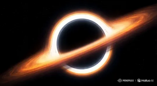 Cosmic Dance: Black Hole's Glowing Accretion Disk – AI Generated Video | Hailuo AI
