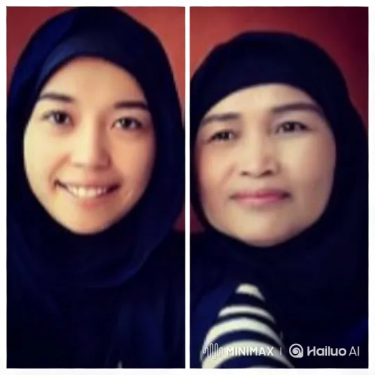 Artistic Video with Hijab-Wearing Subjects in Colorful Setting – AI Generated Video | Hailuo AI